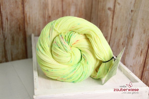 Limonensprenkel, Merino superwash 400m mulesingfrei