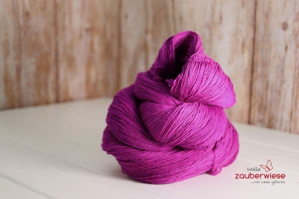 Fuchsie, Merino superwash single ply 650m, mulesingfrei