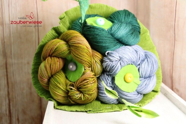 Blumenstrauß, 150g Merino superwash