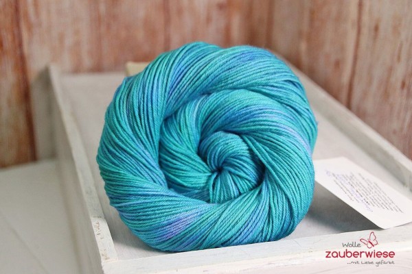 Zauberblau, Merino superwash 400m mulesingfrei