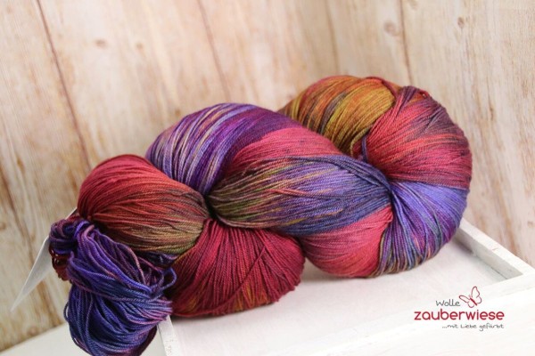 Laubtanzrot, Merino superwash 530m mulesingfrei